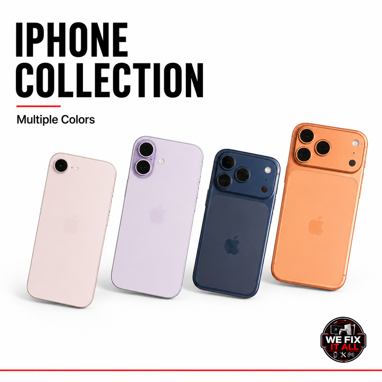 Phones for sale at We Fix It All in Norcross, GA: iPhone collection in store